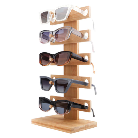 F070201 Wooden Sunglasses Display Wholesale 5 Pairs