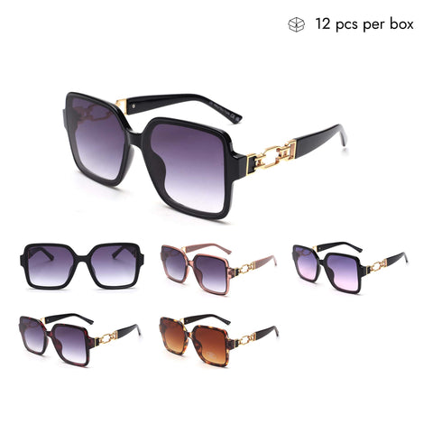 V130141-Z Plastic Women's Polarized Sunglasses in Bulk 1 Dozen (12pcs)