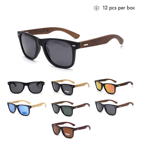 VZB032 Unisex Best Polarized Sunglasses Driving in Bulk 1 Dozen (12pcs)